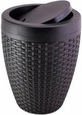 Cesto Plástico Aquaplás Rattan 7,5lts Preto