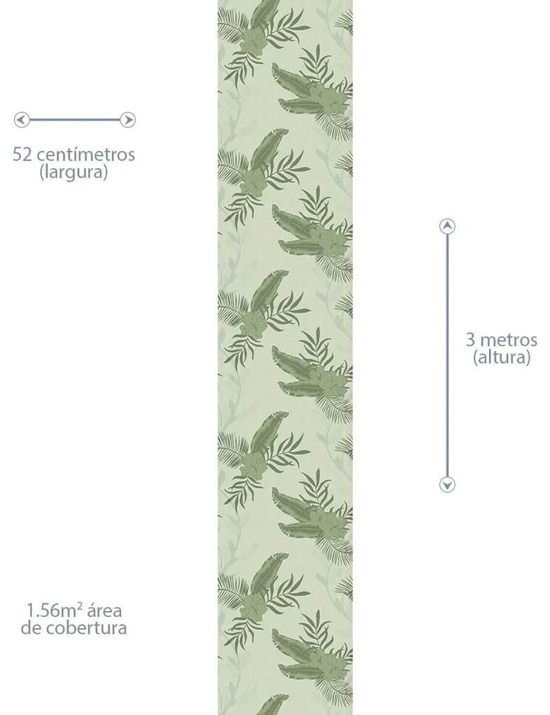 Papel de Parede Green Dream 0.52m x 3.00m