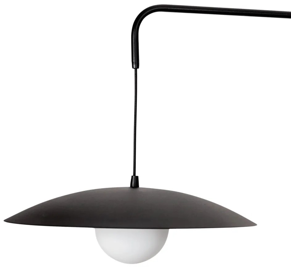 Arandela Zen 40X99,2X43,3Cm 1Xg9 Braço Haste E Cúpula Alumínio E Globo... (BT - Branco Texturizado)