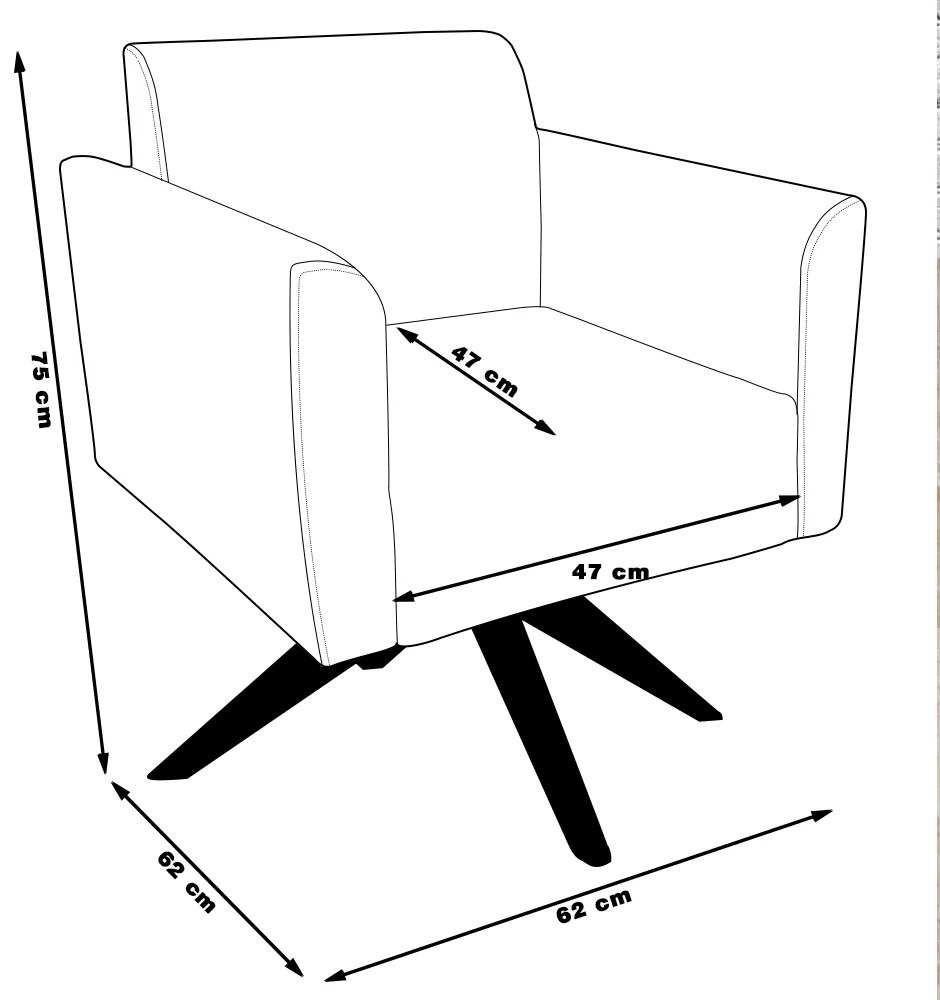 Kit 02 Poltronas Decorativas Isabella Base Giratória Madeira Suede Bege G19 - Gran Belo