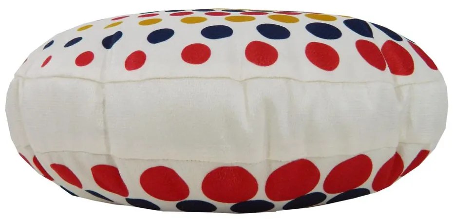 Almofada Redonda Ravi Cheia Indiana em Tons Vermelho 40x40cm - ARI-0324