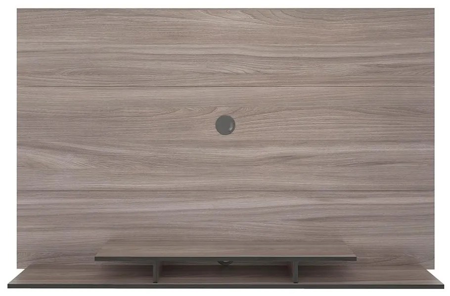 Painel Para TV Até 60" 1 Nicho 3 Prateleiras Cinza Carvalho