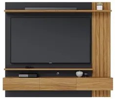 Painel Home Suspenso para TV 70 Pol. 180cm Buriti C05 Noce Milano/Pret