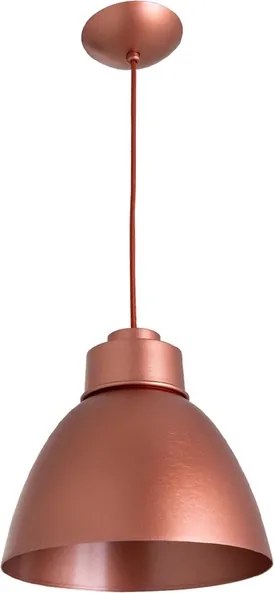 Pendente Aluminio 25Cm New Industrial - COBRE