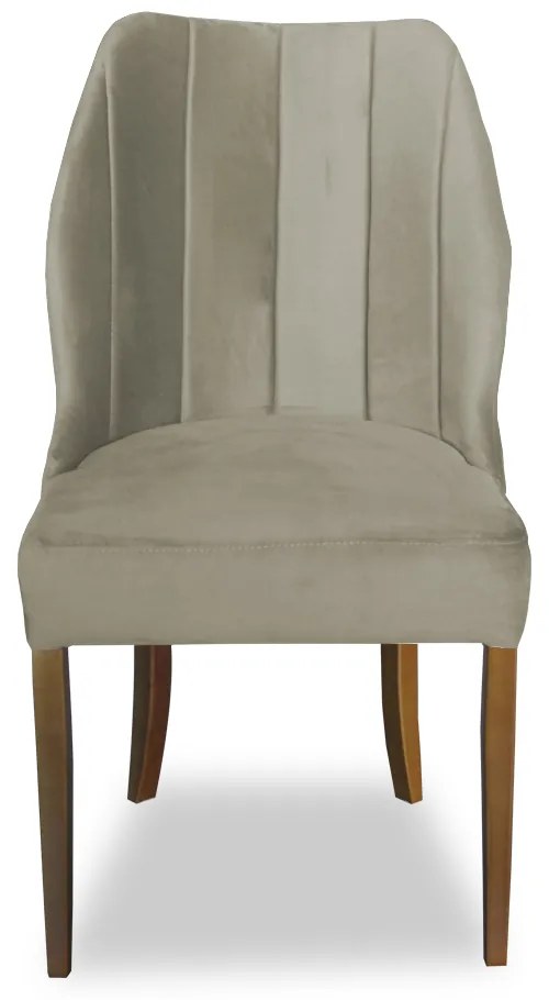 Kit 2 Cadeiras De Jantar Safira Suede Nude