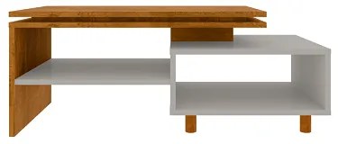 Mesa De Centro Lima Naturalle/Off White - Bechara Móveis