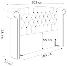 Cabeceira Cama Box Casal 160cm Provença Z37 Facto Pérola - Mpozenato