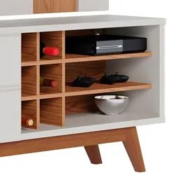 Rack para Sala Norena com Painel para TV 70 Pol. Amélie C05 Off White