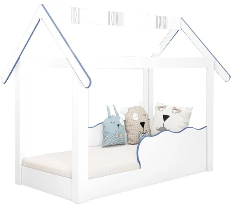 Cama Mini Casinha Montessoriana Infantil Azul