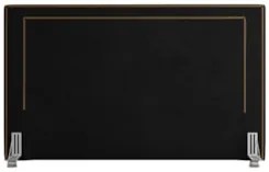 Cabeceira Cama Box Casal 140cm Mali Z37 Veludo Preto - Mpozenato