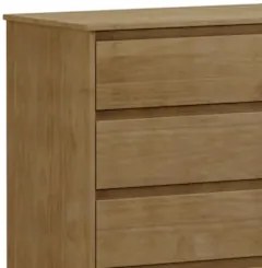 Cômoda Para Quarto 81cm 4 Gavetas Solvi Freijó F07 - Mpozenat