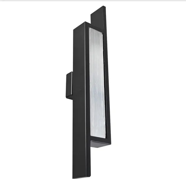 Arandela Led Cristal E Aluminio Preto 2W 3000K Fine Line