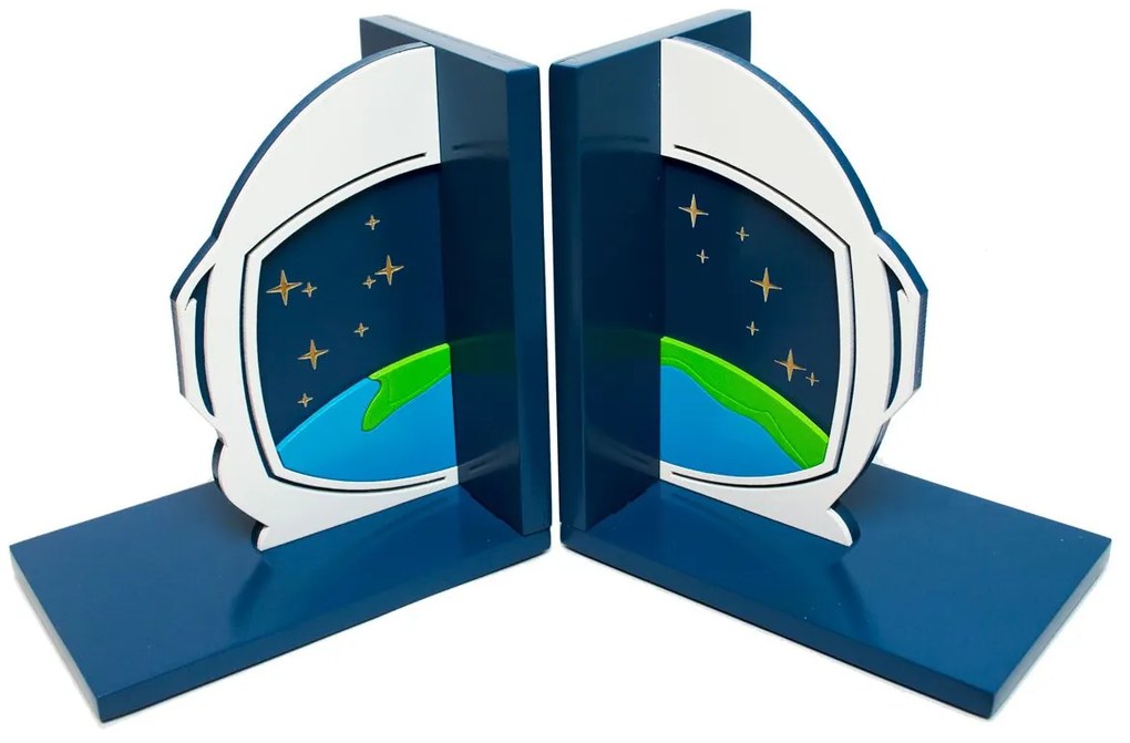 Aparador de Livros Astronauta Planeta Terra