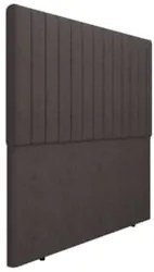 Cabeceira Cama Box Queen 160cm Estofada Plutus Boucle Marrom Z04 - Mpo