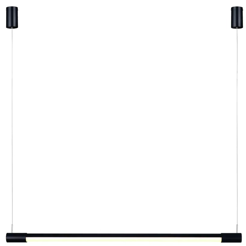 Pendente Tec 60X2,2Cm Led 12W 3000K Bivolt | Bella Iluminação Gd012Sb (Preto)