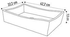 Gabinete de Banheiro com Cuba e Espelheira Lizzi B02 Branco/Naturalle