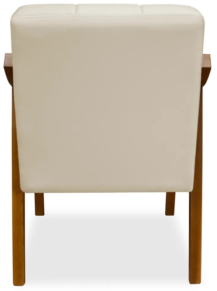 Poltrona Decorativa Vênus Veludo Bege