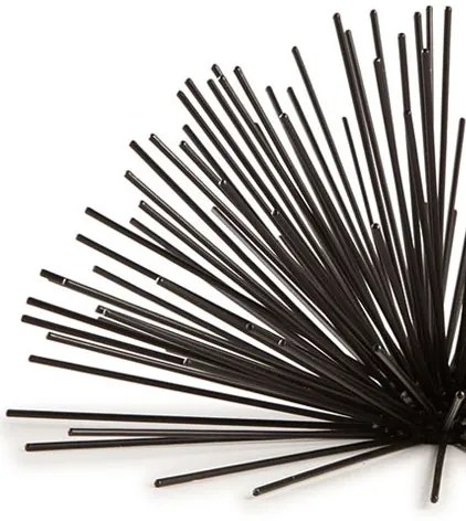 Enfeite Decorativo "Ourico" Em Metal Preto 13,5x26 Cm - D'Rossi