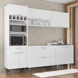 Armário de Cozinha CP05 Para Pia 100cm Pérola Z34 Branco - Mpozenato