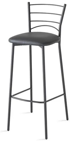 Banqueta Mint Assento Courino Preta 97 cm (ALT) - 55801 Sun House