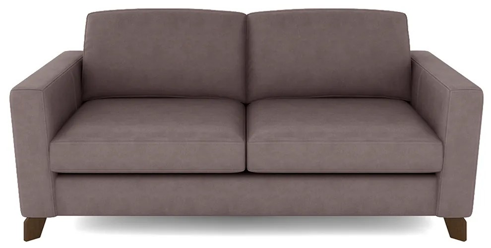 Sofá Sala de Estar Living 3 Lugares 200cm Presley Pés Madeira Veludo Rosê G52 - Gran Belo