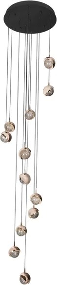 Pendente Led Aluminio Dourado 60W 3000K Universo