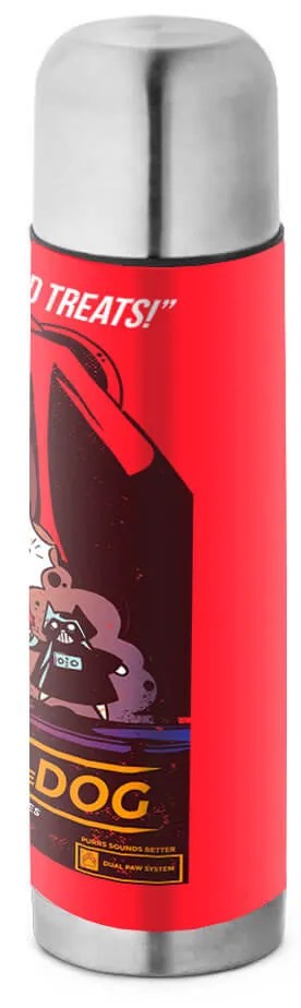 Garrafa Térmica 500 ml Cat Wars Vermelha Revenge of the Dog