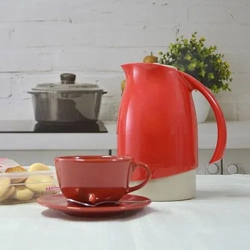 Bule Térmico Cuidar 700ml Vermelho