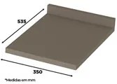 Tampo Para Balcão 35cm 100% MDF Connect Duna - Henn