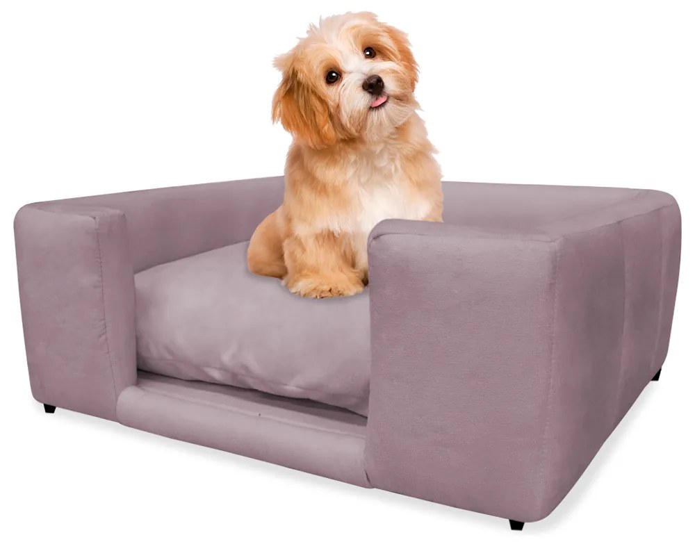 Caminha Cão Cama Pet Lili P/ Cães e Gatos Almofada Lavável Suede Cores - Crepe