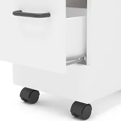 Gaveteiro Para Escritório Com Rodízios 2 Gavetas Osaka Branco - Polito