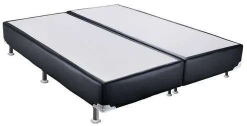 Base de Cama Box Courino Preto Super King 193 cm (LARG) Alta - 42858 Sun House