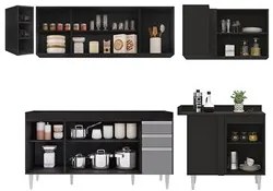 Armário de Cozinha Modulado de Canto Esquerdo 5 Peças CP53 Balcão com
