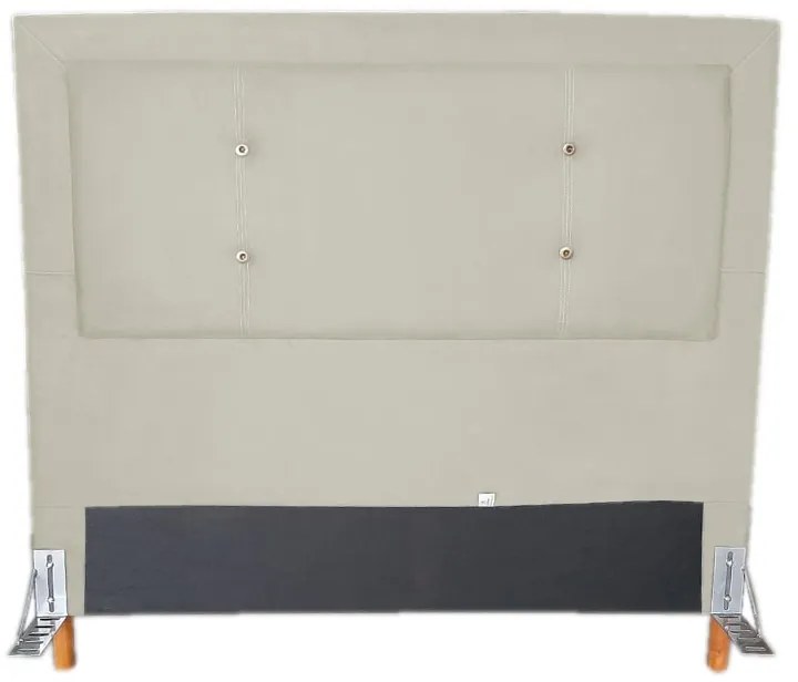 Cabeceira Cama Box King 195cm Caribe Suede Bege - Sheep Estofados - Bege