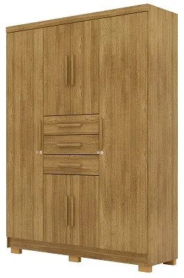 Guarda Roupa Taurus 6 Portas e 3 Gavetas Imperial Nature - Vila Rica Móveis