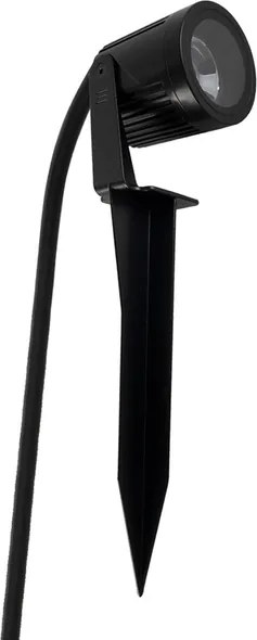 Espeto Led Aluminio Preto 6,5W 360Lm Ip67 3000K S.Ground