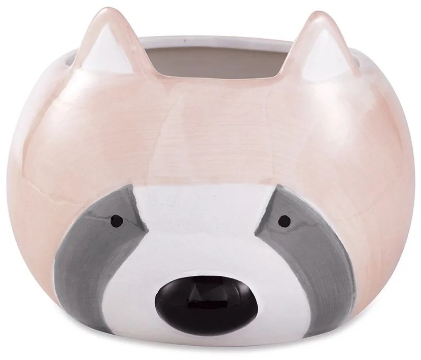 Cachepot "Guaxinim" Rose Em Ceramica 13x16 cm M02 - D'Rossi
