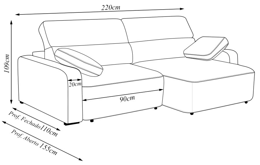 Sofá Decorativo Sala de Estar Ibiza 3 Lugares 220cm Reclinável e Retrátil Bouclê Bege Claro G89 - Gran Belo