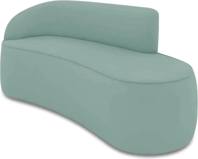 Sofá 3 Lugares Orgânico 180 cm Morgan Veludo/Cotelê - Menta