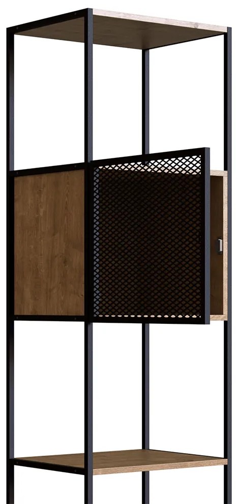 Estante 02 Portas New 180 cm Vermont e Preto - D'Rossi
