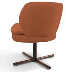 Kit 2 Poltronas Decorativas Melissa Base Xis Giratória Veludo C-262 Te