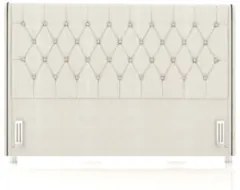 Cabeceira Cama Box Casal King 195cm Florenza Z37 Linho Creme - Mpozena