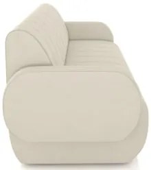 Sofá 2 Lugares 148cm Sala de Estar Munik Veludo Bege Z08 - Mpozenat