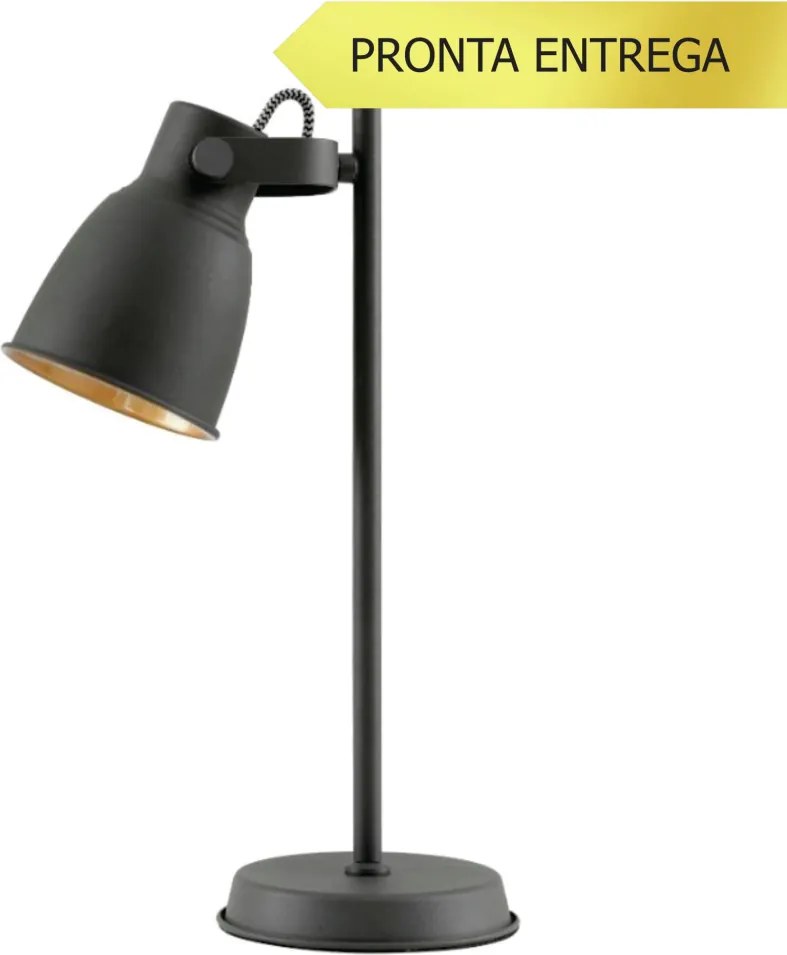 Luminaria Pixar Ø15X29X46Cm Metal Preto 1Xe27 |Opus Dn 37486 (Preto)