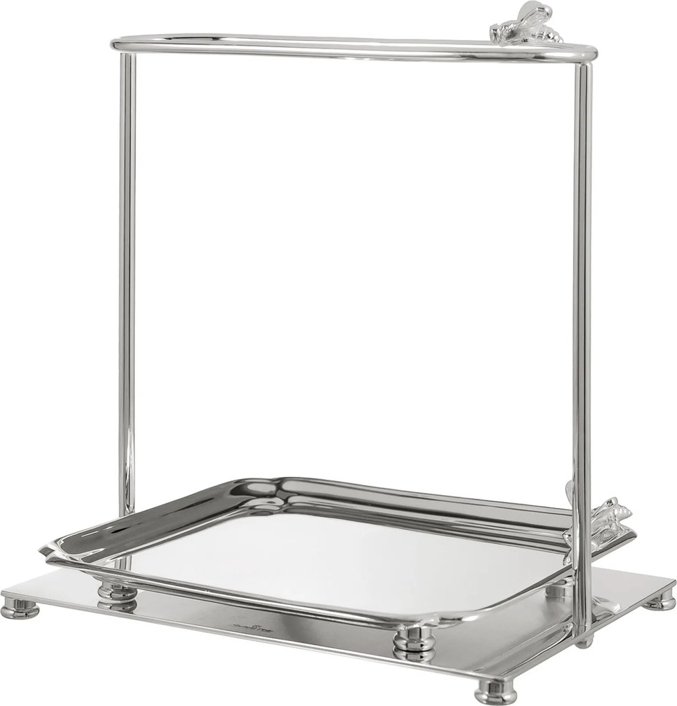 Porta Favo de Mel c/ Aplique de Abelhas Shefield Plate Prata