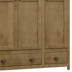 Guarda Roupa Solteiro 136cm 3 Portas Lázio Freijó F07       - Mpozenat