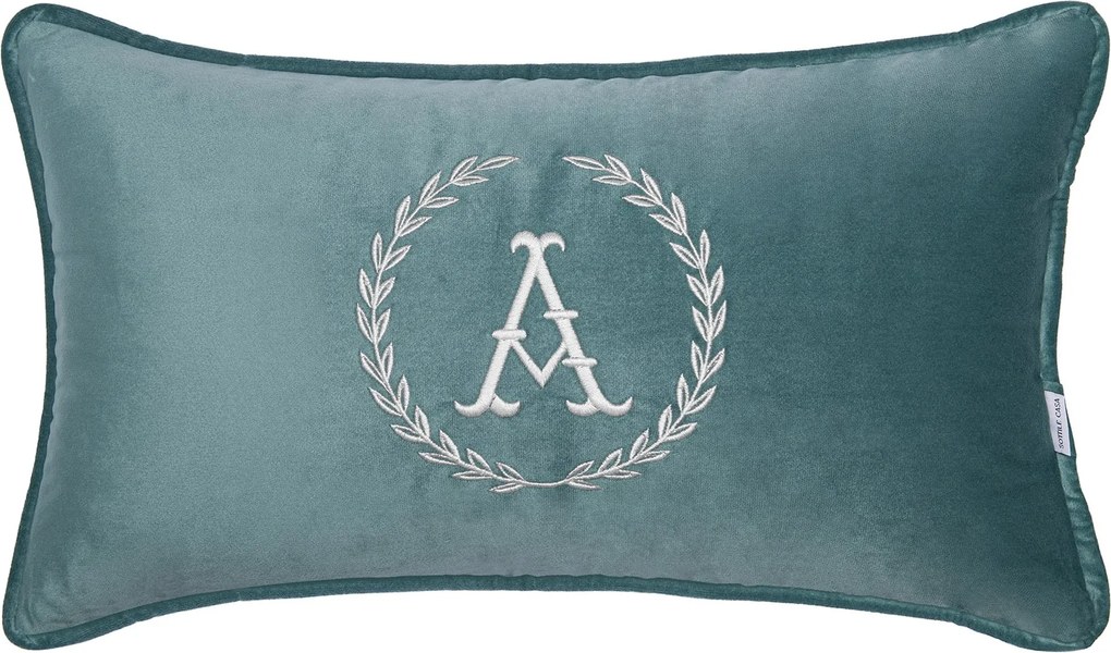 Almofada Monograma Filetto - Acqua  Acqua