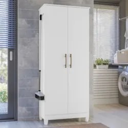Armário Multiuso Lavanderia 2 Portas Mali Z17 Branco - Mpozenato