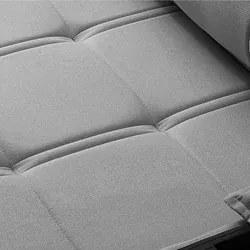 Sofá Retrátil 3 Lugares com Porta Copo 210cm Malta F05 Veludo Cinza -