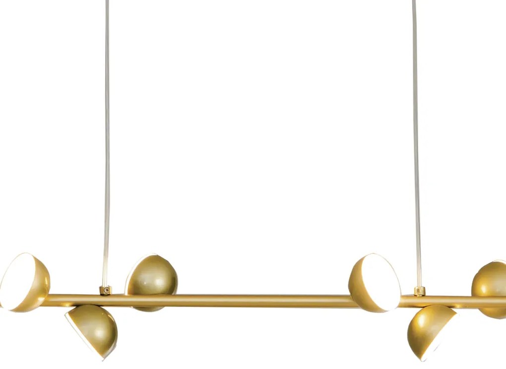 Pendente Mezzo 8,5X100Cm Led 30W 3000K Bivolt Alumínio Dourado - Usina...